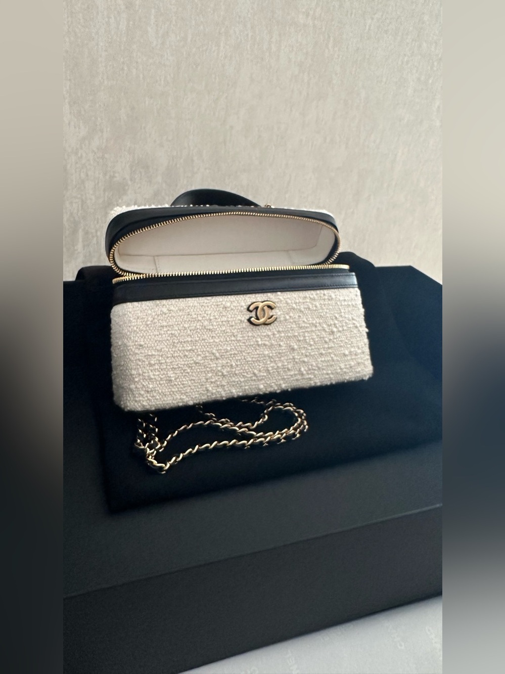 CHANEL Coco Beach 2026 Half Vanity Top-Handle Bag with Black Trim - Picture 11 of 13